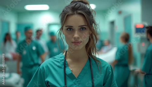portrait of a woman in a hospital