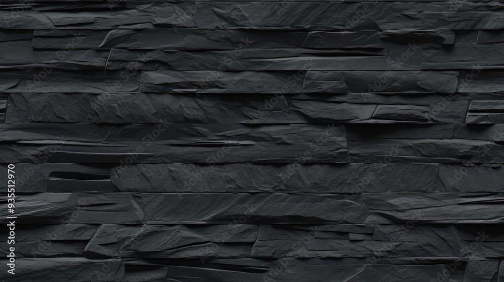 Seamless Black Slate Stone Background Texture for Architectural Designs and Creative Projects in High-Resolution for 3D Modeling, Graphic Design, and Surface Textures. Seamless Black Slate Stone Background Texture for Architectural Designs and Creative Projects in High-Resolution for 3D Modeling, Graphic Design, and Surface Textures.