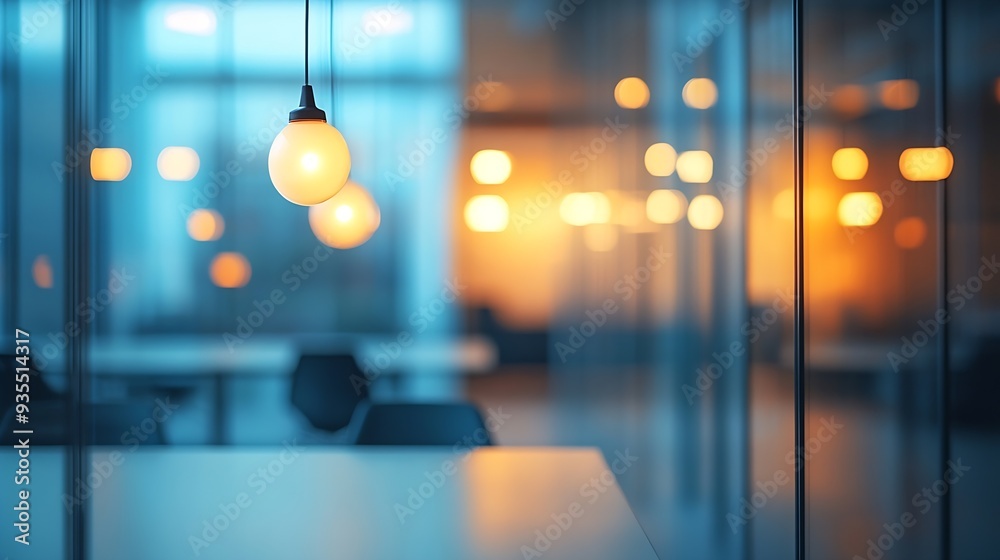 Beautiful background of a modern office light interior : Generative AI