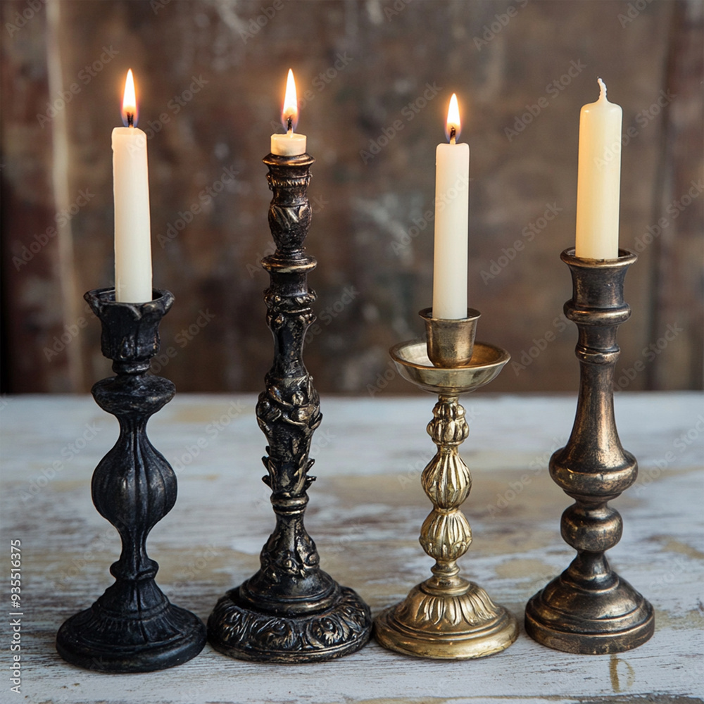 candlestick with candle candlestick with candle