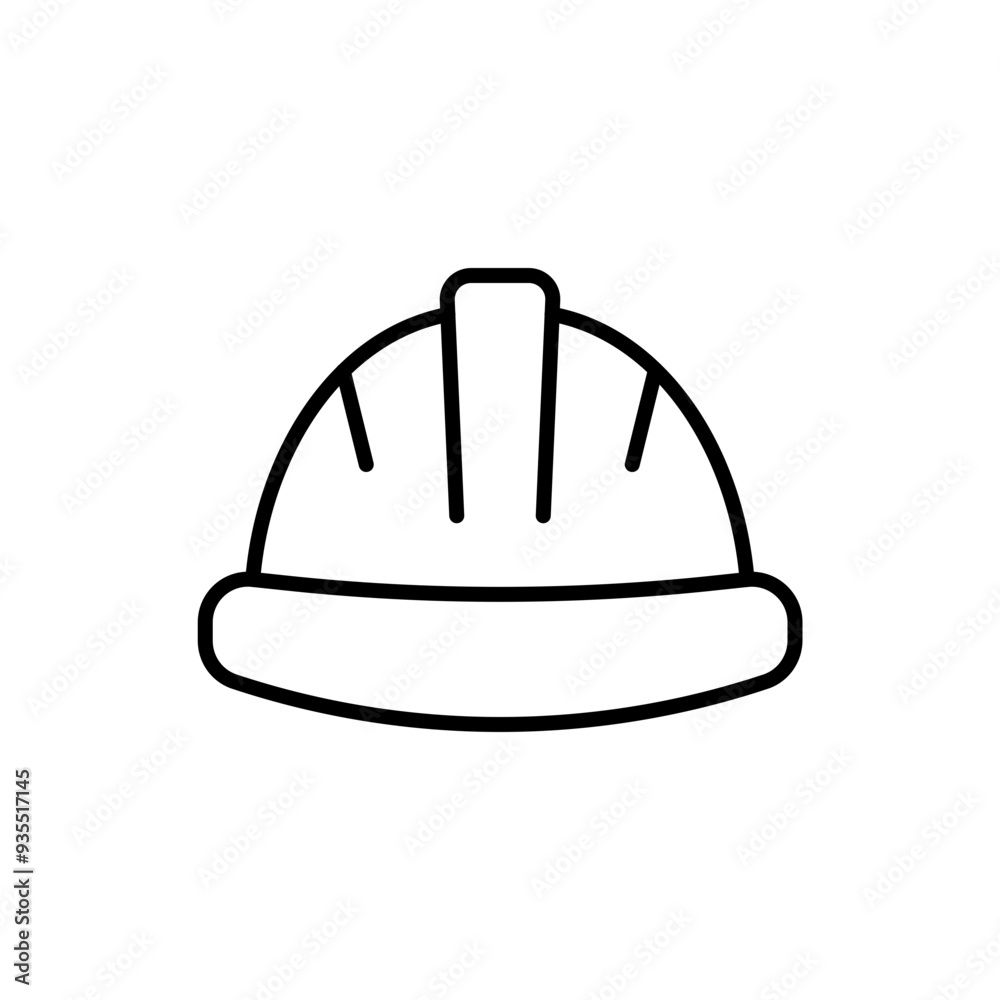 Safety helmet outline icons, minimalist vector illustration ,simple transparent graphic element .Isolated on white background Safety helmet outline icons, minimalist vector illustration ,simple transparent graphic element .Isolated on white background