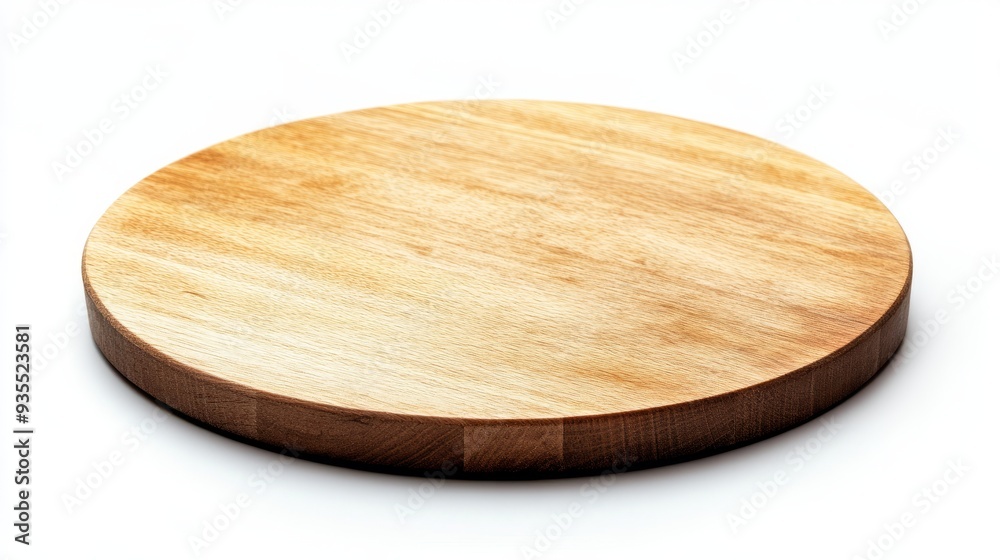 Round wooden pizza board or tray isolated on white background Round wooden pizza board or tray isolated on white background