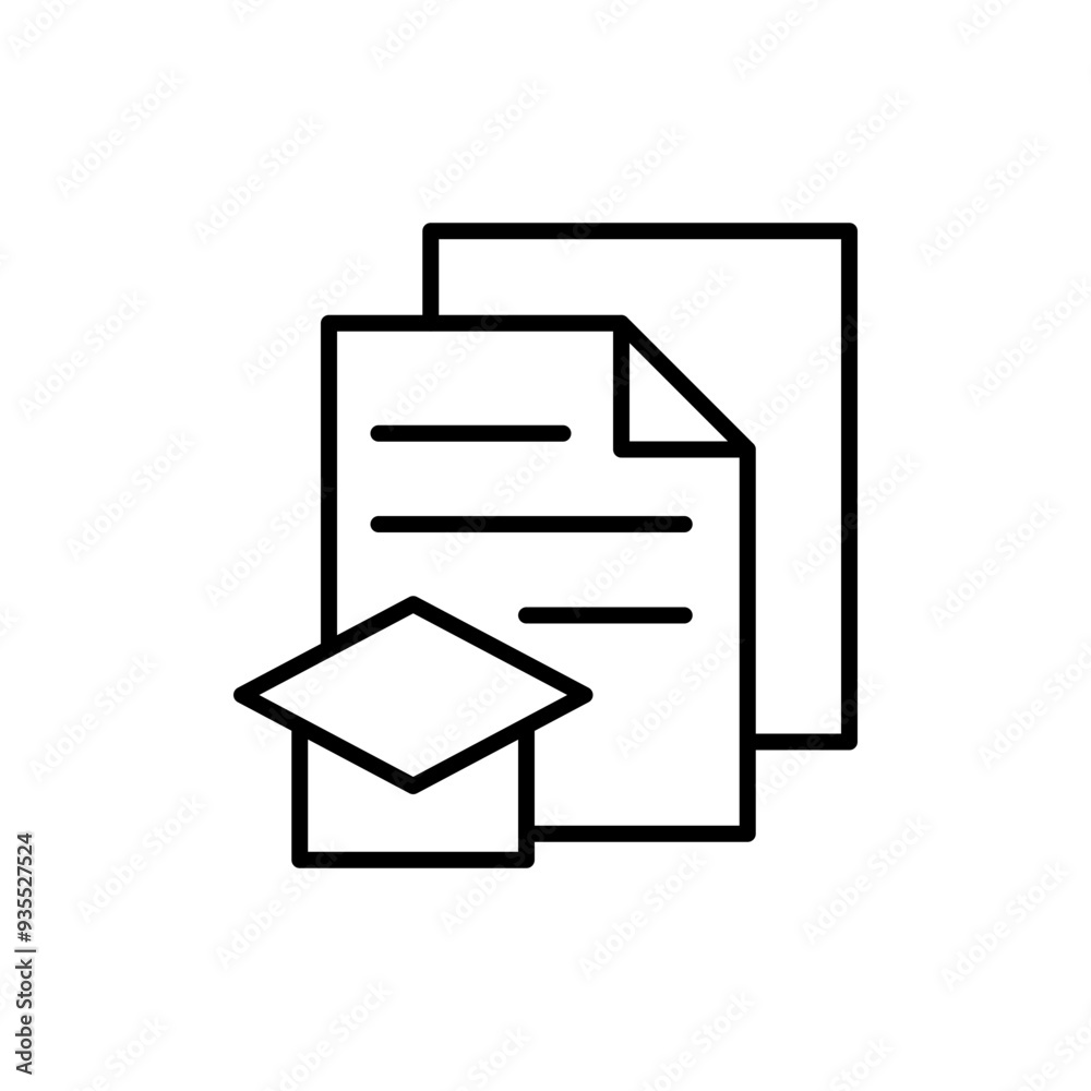 Thesis outline icons, minimalist vector illustration ,simple transparent graphic element .Isolated on white background Thesis outline icons, minimalist vector illustration ,simple transparent graphic element .Isolated on white background