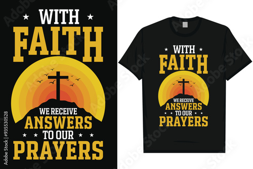 Faith vintage graphics tshirt design