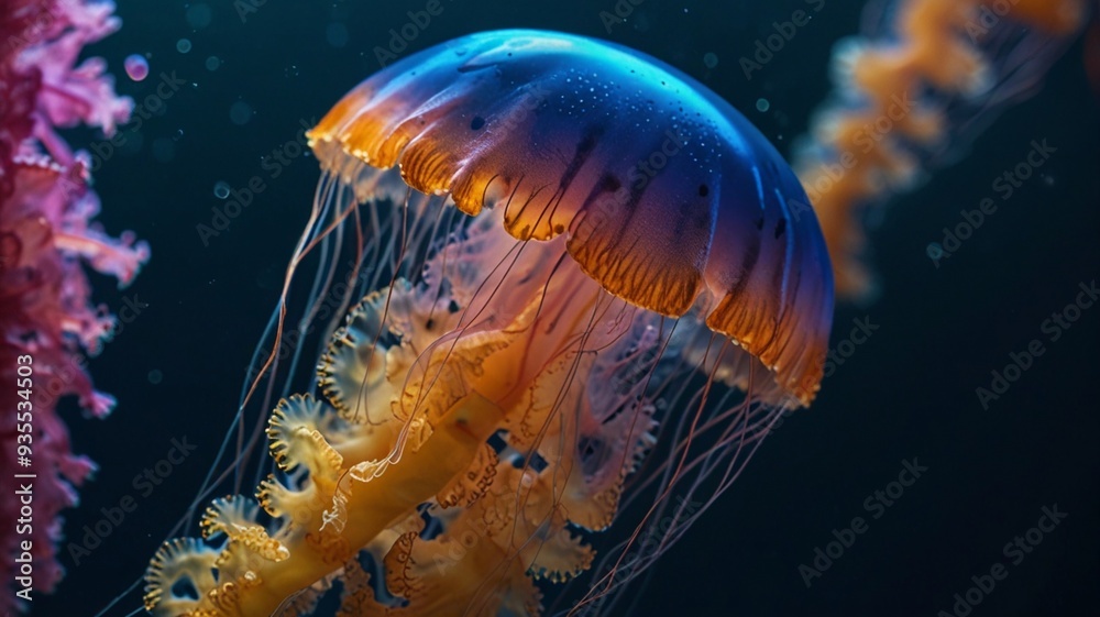 Fototapeta premium jellyfish are the only species of jellyfish in the world.