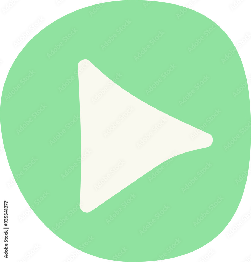 Abstract Scribble Play Video Icon Abstract Scribble Play Video Icon