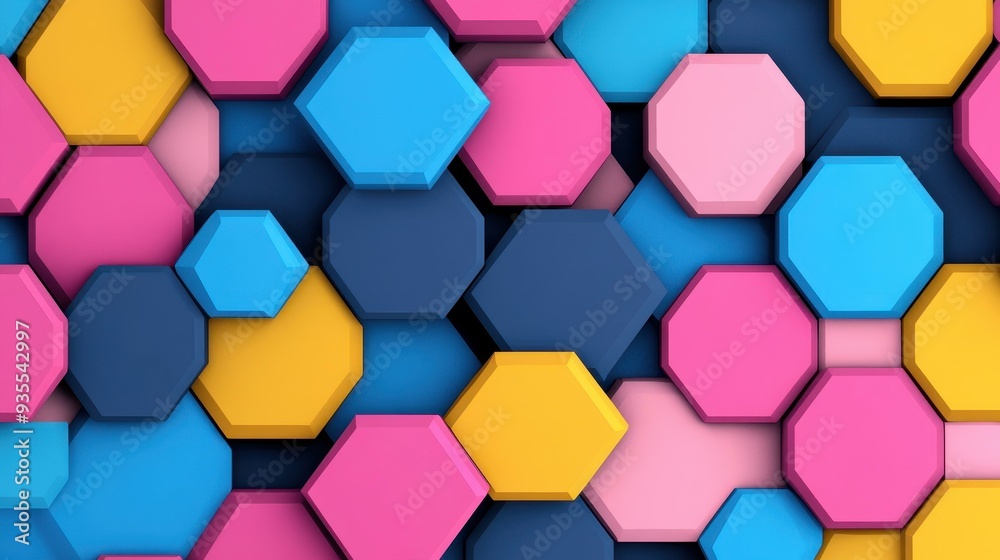 Discover a stunning abstract hexagon backdrop that fuses vibrant colors and textures for dynamic design projects. Discover a stunning abstract hexagon backdrop that fuses vibrant colors and textures for dynamic design projects.