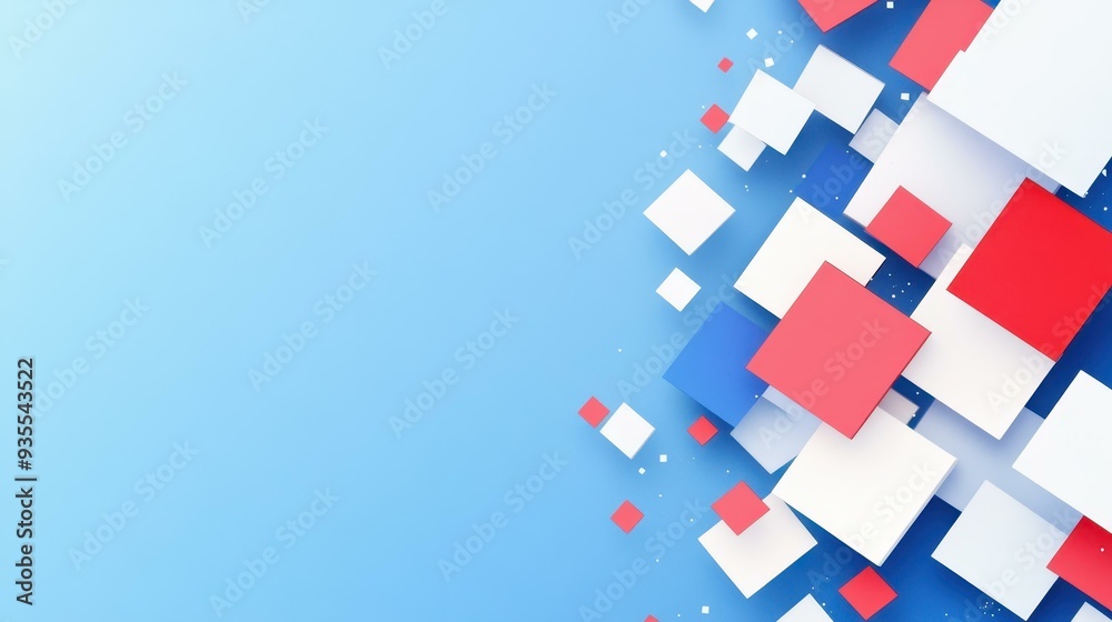 This lively design boasts colorful squares layered on a deep blue backdrop, achieving a striking, textured artistic effect. This lively design boasts colorful squares layered on a deep blue backdrop, achieving a striking, textured artistic effect.