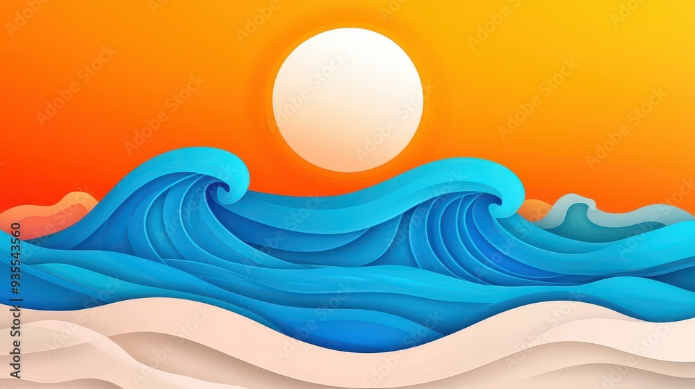 Enjoy a vibrant sunset by the sea, featuring sleek, modern art with lively textures and fun cartoon elements. Enjoy a vibrant sunset by the sea, featuring sleek, modern art with lively textures and fun cartoon elements.