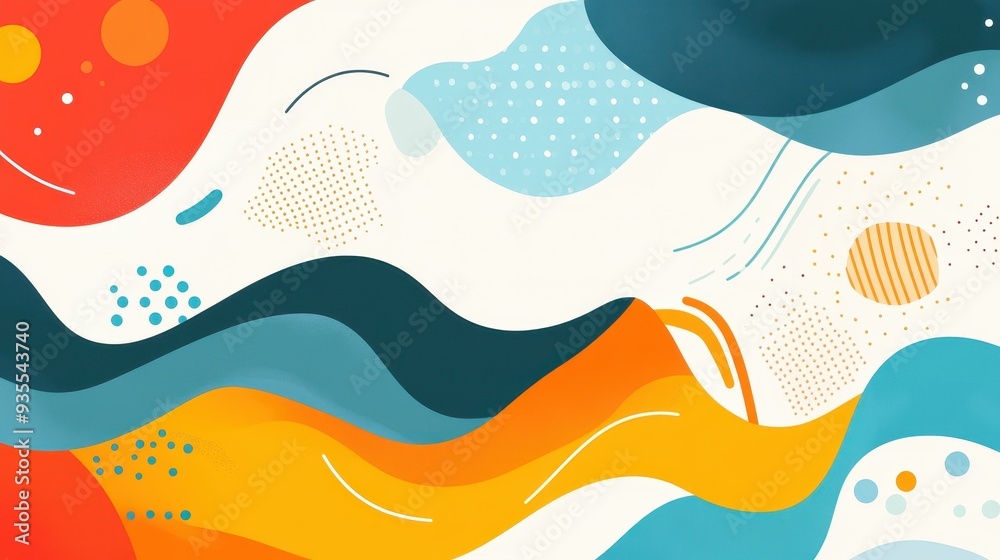 A lively wave design that blends bold colors and modern style, perfect for adding a fun, cartoonish flair to any space. A lively wave design that blends bold colors and modern style, perfect for adding a fun, cartoonish flair to any space.