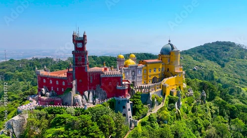 National palace of Pena in Sintra, a civil parish in the municipality of Sintra, Lisbon District, Portugal, Europe