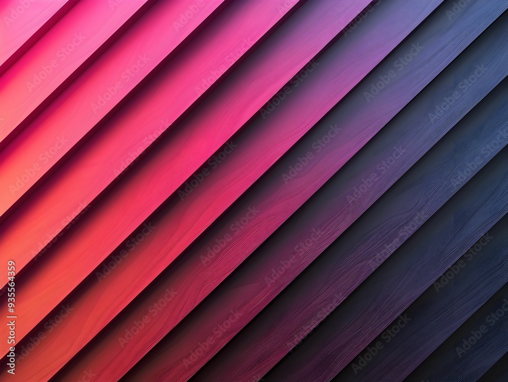 Obraz premium Abstract gradient lines creating a vibrant blend of pink and purple hues on a textured background