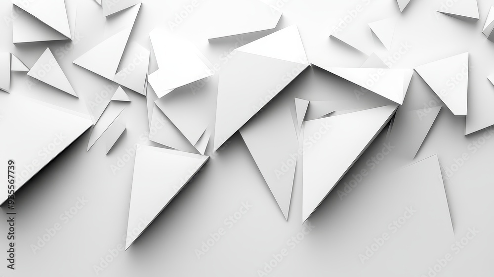 Abstract White Triangle Geometric Background, geometric , background , 3d , abstract Abstract White Triangle Geometric Background, geometric , background , 3d , abstract