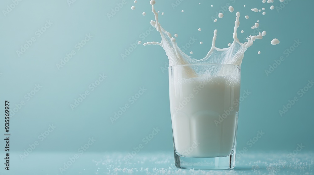 Milk Splash in a Glass Milk Splash in a Glass