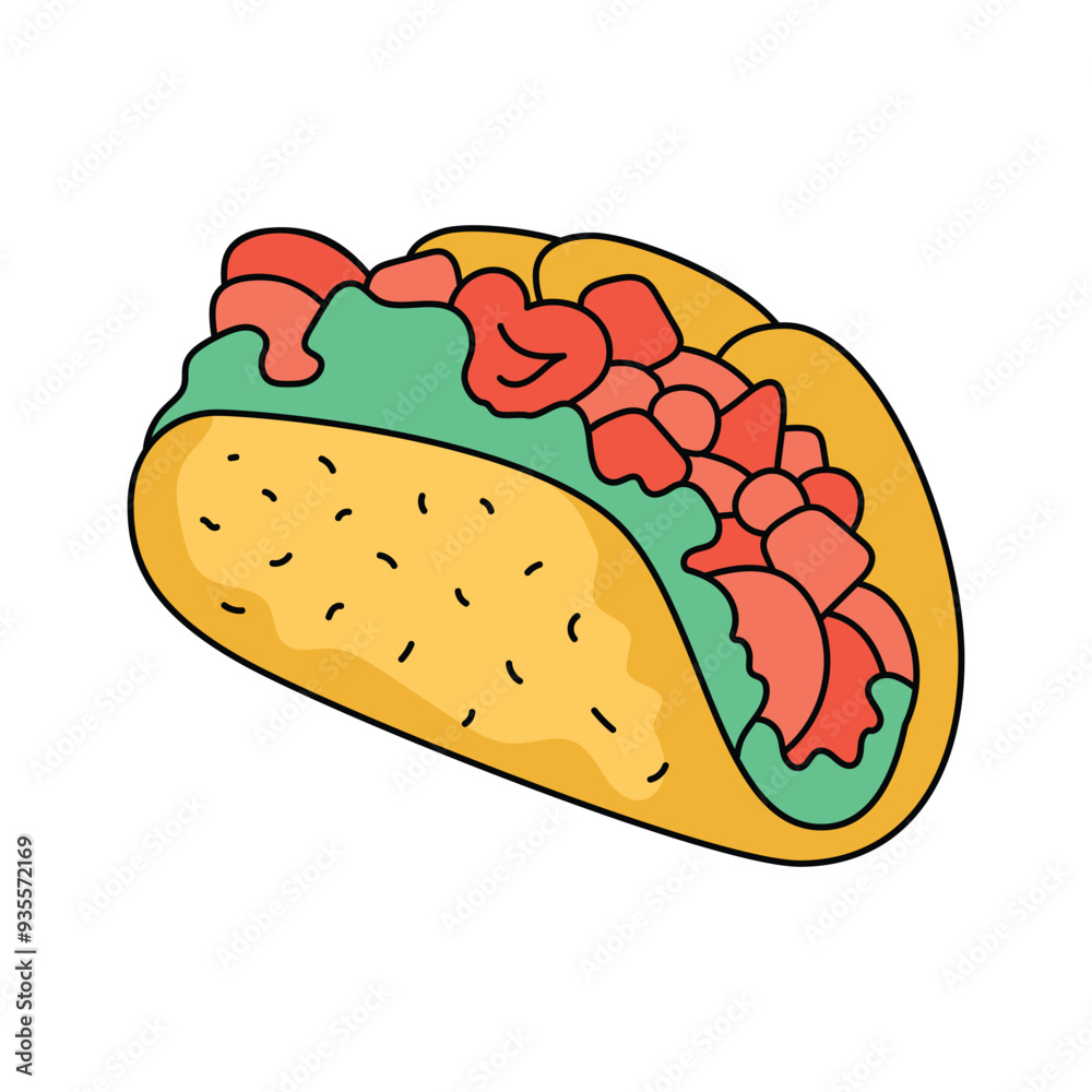 Mexican food, street food, tasty taco vector design Mexican food, street food, tasty taco vector design