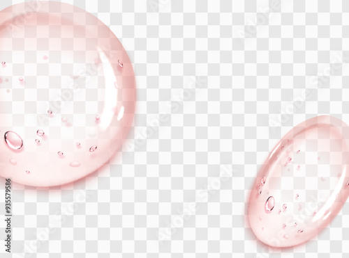 Cream texture stroke isolated on transparent background. Facial creme, foam, gel or body lotion skincare icon. Vector face cream cosmetic product smear swatch.