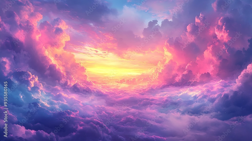 Beautiful Landscape Background Sky Clouds Sunset Oil Painting View Wallpaper Landscape Light Colours Purple Anime style Magic and Colorful : Generative AI Beautiful Landscape Background Sky Clouds Sunset Oil Painting View Wallpaper Landscape Light Colours Purple Anime style Magic and Colorful : Generative AI