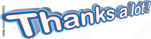 Thanks a lot 2 Typography 3d