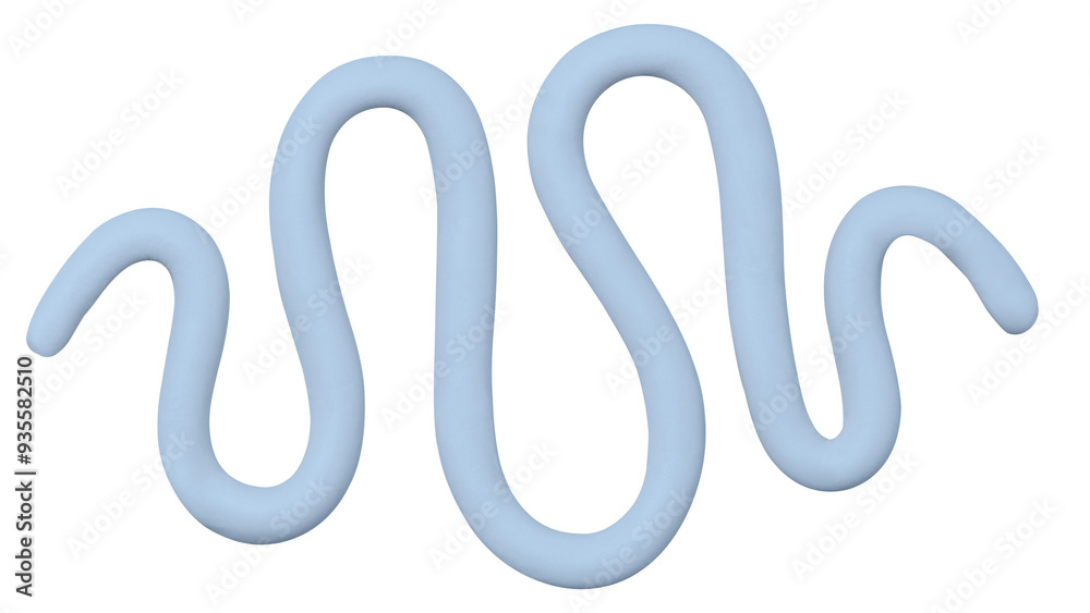 Png abstract shape clay craft wavy line textured shape in blue DIY creative art Png abstract shape clay craft wavy line textured shape in blue DIY creative art