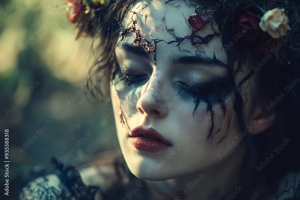 Beautiful woman wearing a witch costume Beautiful woman wearing a witch costume