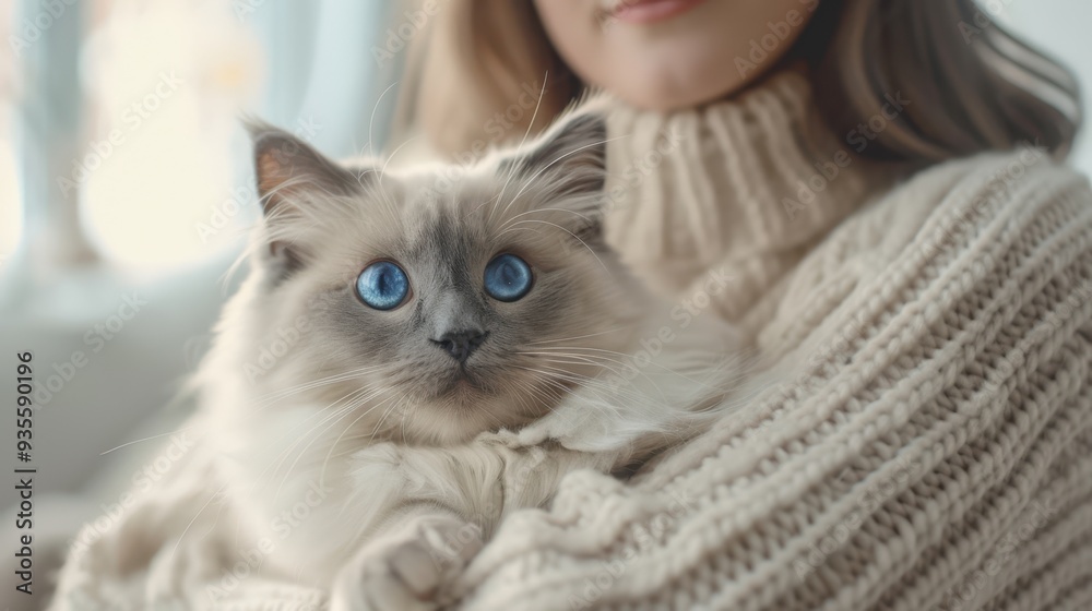 The cat with blue eyes The cat with blue eyes