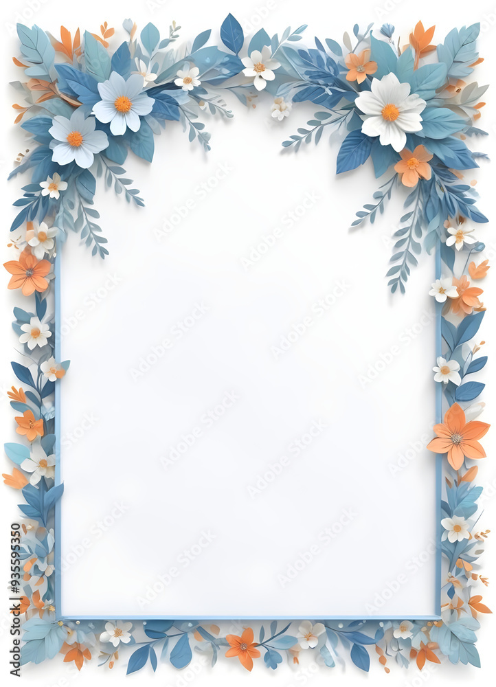 Obraz premium Floral Frame for invitation