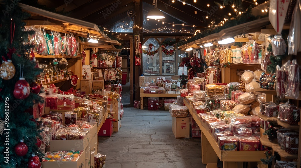 22. A festive holiday market with stalls full of handmade gifts and seasonal treats 22. A festive holiday market with stalls full of handmade gifts and seasonal treats