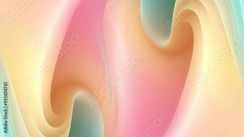 4K Abstract blue wave design with flowing lines, perfect for digital wallpaper or business concept photo