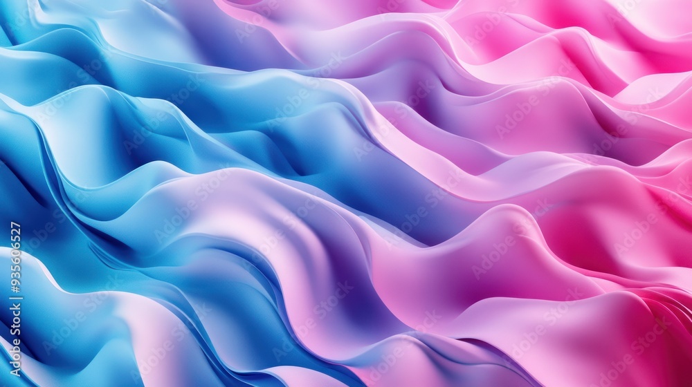 Abstract Wavy Background with Blue and Pink Colors Abstract Wavy Background with Blue and Pink Colors