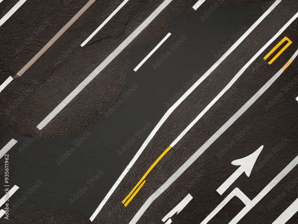 Fototapeta premium road in the forest,road through the mountains,road in the desert,road in the countryside