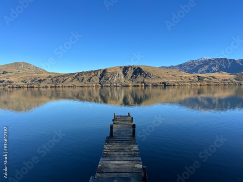 Lake Hayes, Queenstown, South Island of New Zealand photo