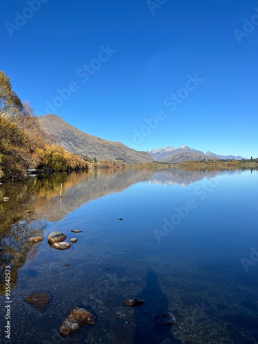 Lake Hayes, Queenstown, South Island of New Zealand photo