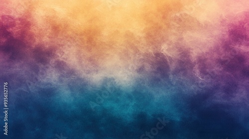 A vibrant abstract gradient with warm to cool hues, creating a dreamy and atmospheric feel.