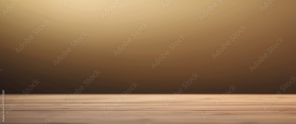 Wooden Tabletop Against a Blurred Brown Background Wooden Tabletop Against a Blurred Brown Background