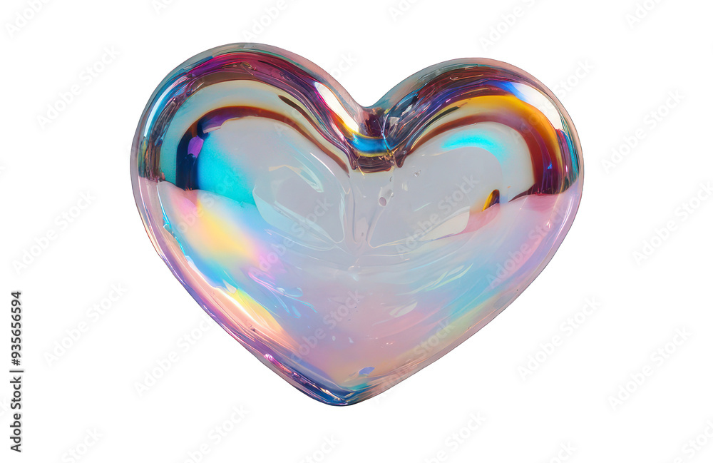 Holographic 3D element in Y2K style, heart figure on transparent background. Chrome iridescent mirror surface, molten metal. Romance, love. Holographic 3D element in Y2K style, heart figure on transparent background. Chrome iridescent mirror surface, molten metal. Romance, love.
