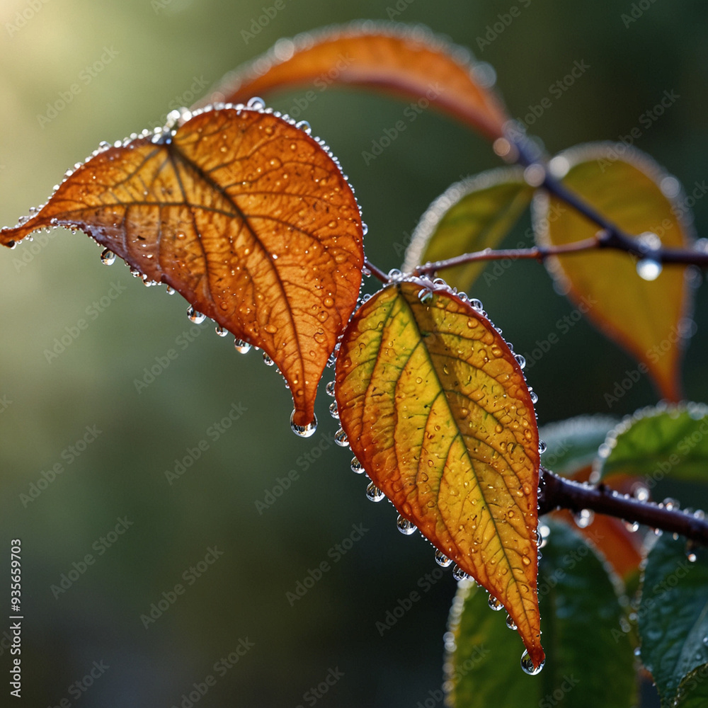 leaves after rain leaves after rain