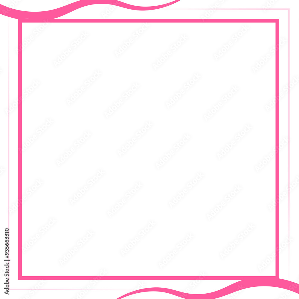 pink square line frame and curve line corner pink square line frame and curve line corner