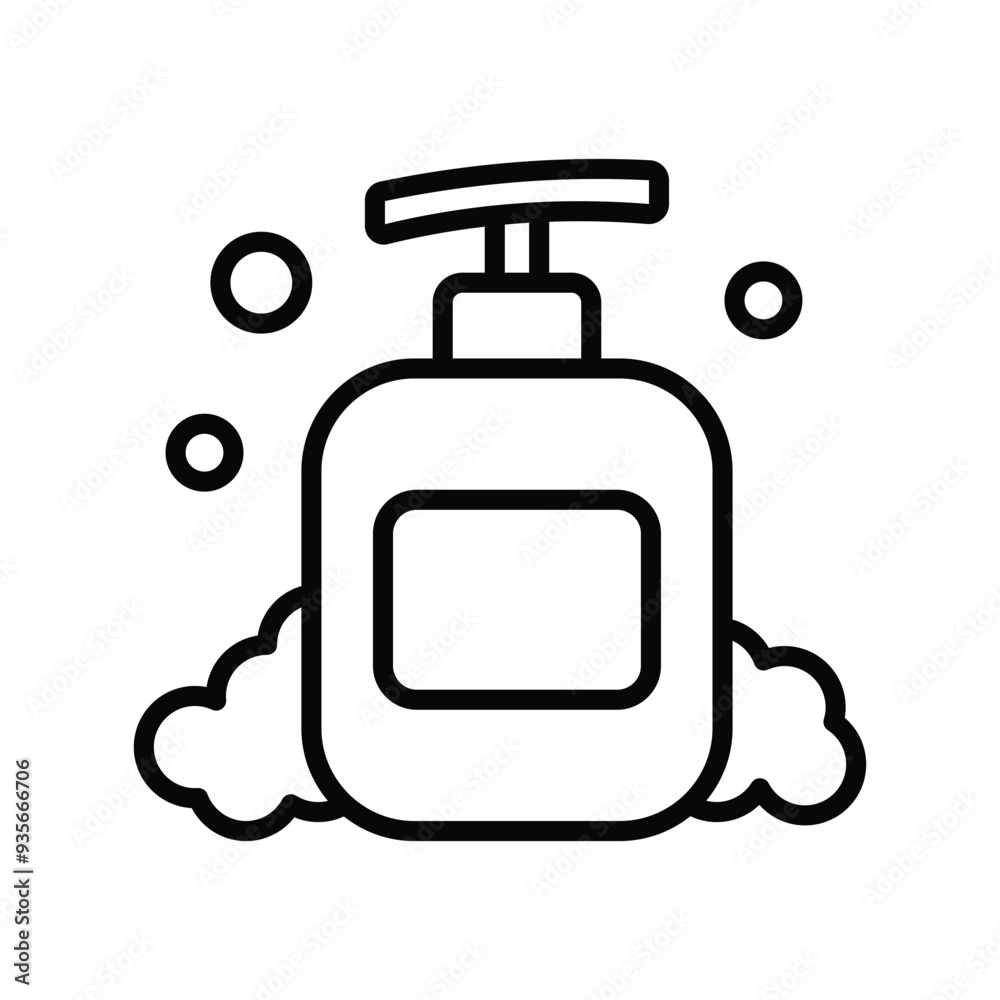 Naklejka premium shampoo icon vector design template simple and clean
