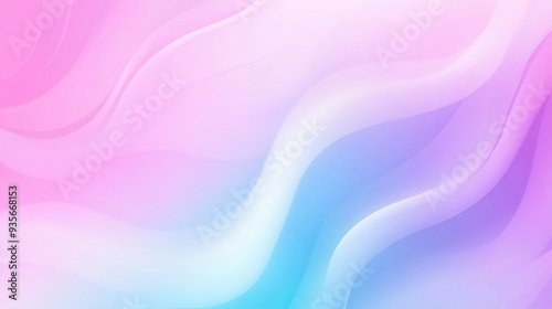 A soft, pastel gradient abstract art with flowing wave patterns and a calming atmosphere.