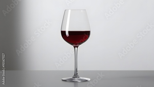 Wine glass, isolated on a clean background.