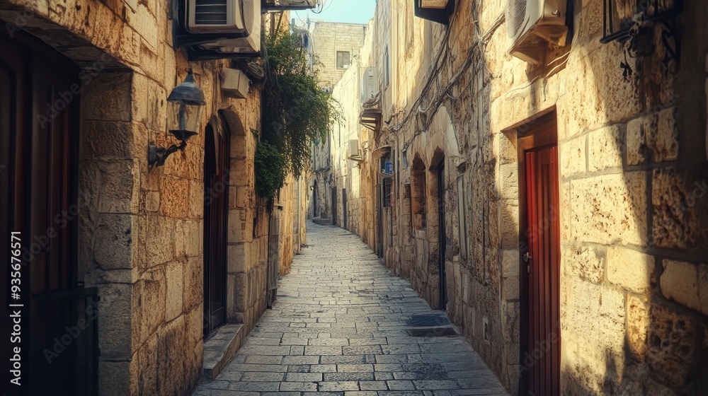 Fototapeta premium Jerusalem Alleygram