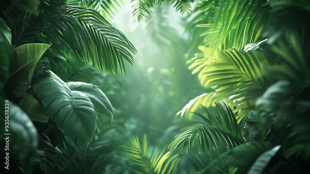 fern leaves in the forest fern leaves in the forest