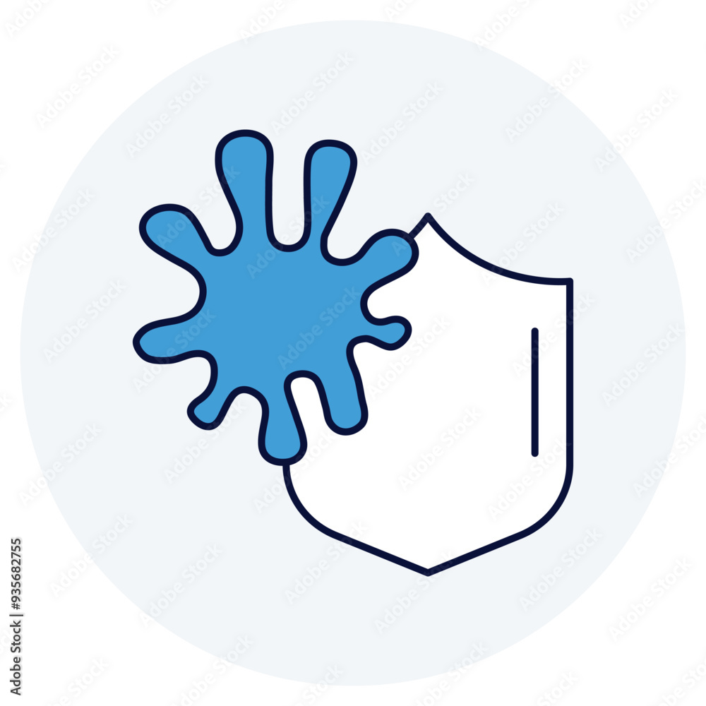 Stain Resistance Icon Design. Represents Stain Protection, Stain Resistant, Anti-Stain, Stain Repellent. Vector icon. Stain Resistance Icon Design. Represents Stain Protection, Stain Resistant, Anti-Stain, Stain Repellent. Vector icon.