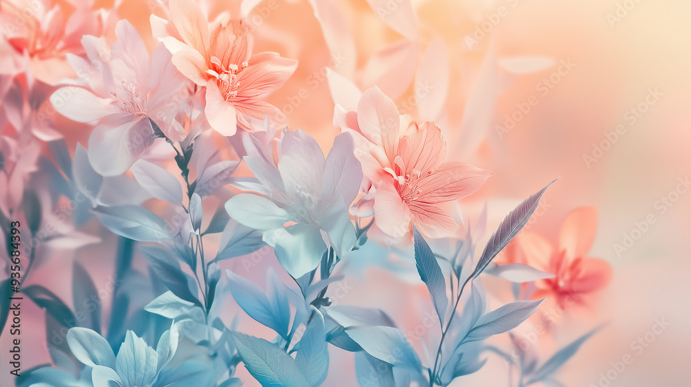 pastel-colored flowers wallpaper background pastel-colored flowers wallpaper background