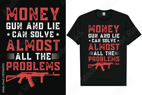 Guns typography tshirt design