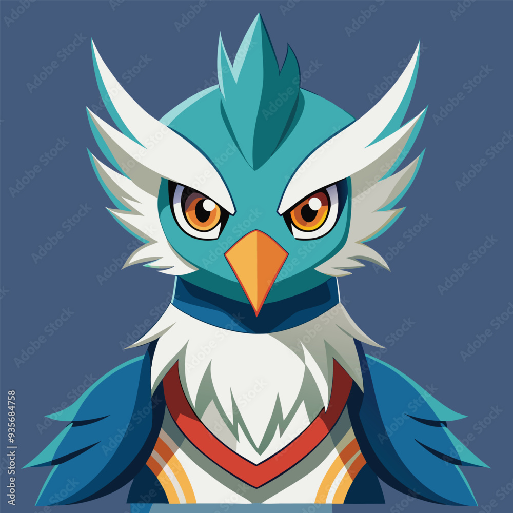 Fototapeta premium vector illustration of cute cartoon owl