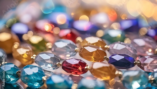 Assorted Colored Stones on Table photo