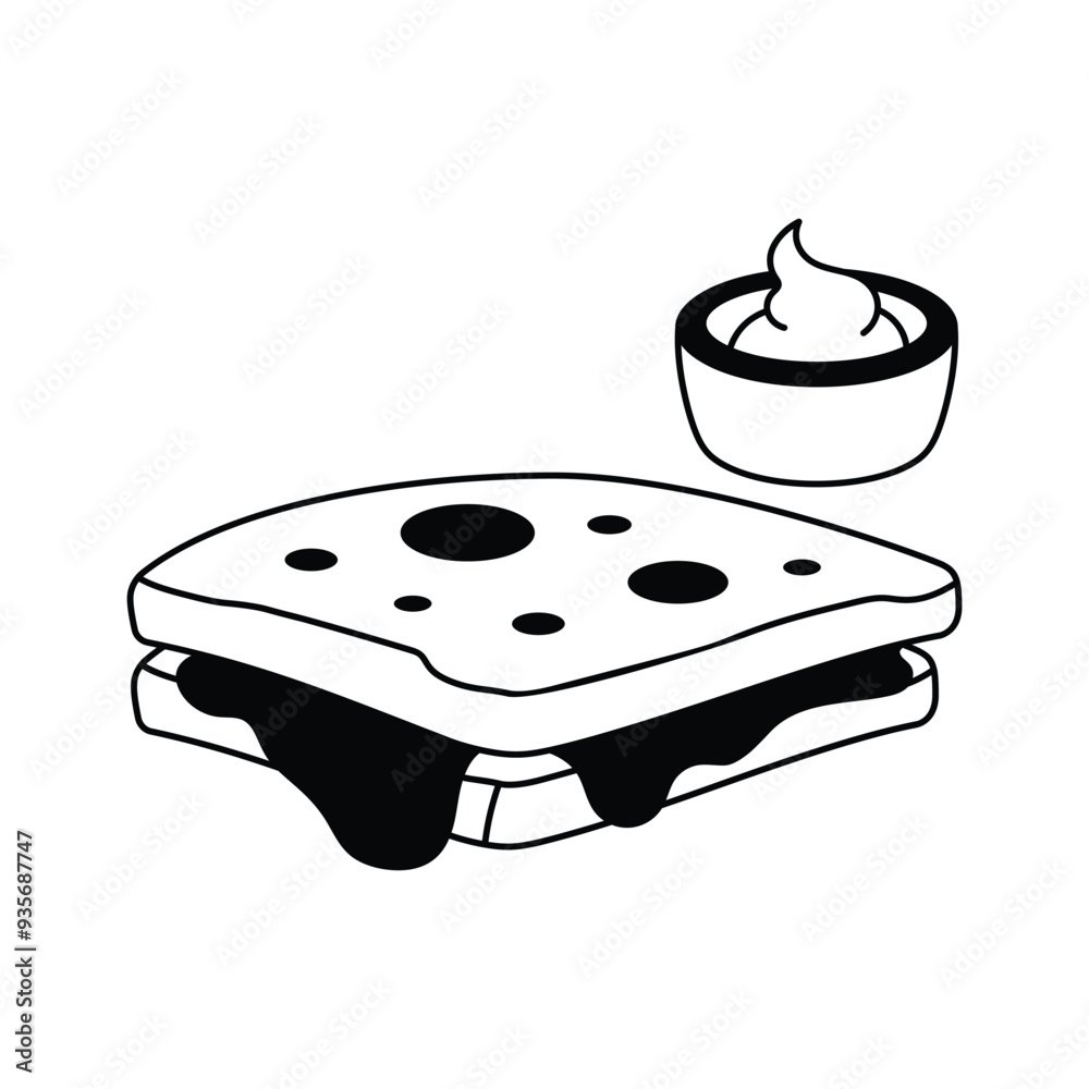 Tasty sandwich with layers, fast food concept icon Tasty sandwich with layers, fast food concept icon