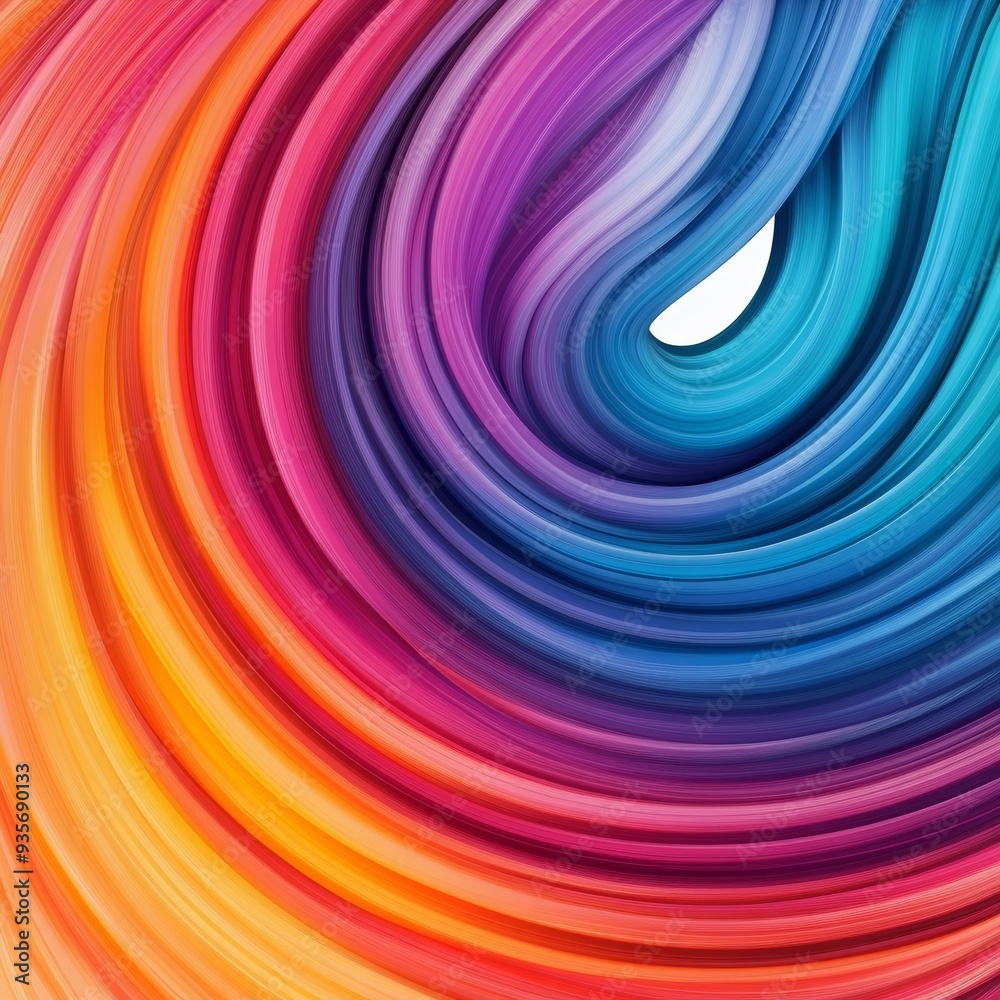 Fototapeta premium Abstract Swirling Rainbow Colors Background
