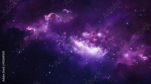 Purple Nebula with Stars